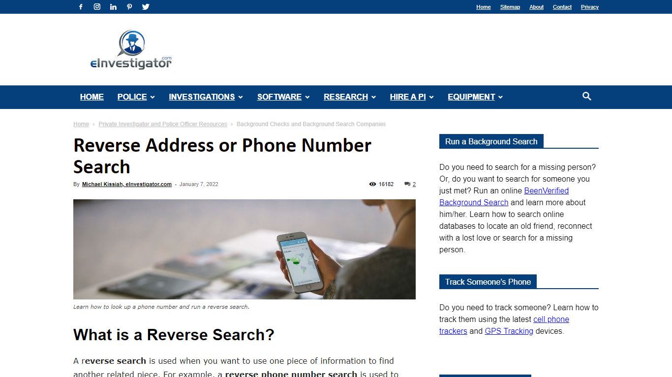 Reverse Address or Phone Number Search - Private Investigator and ...